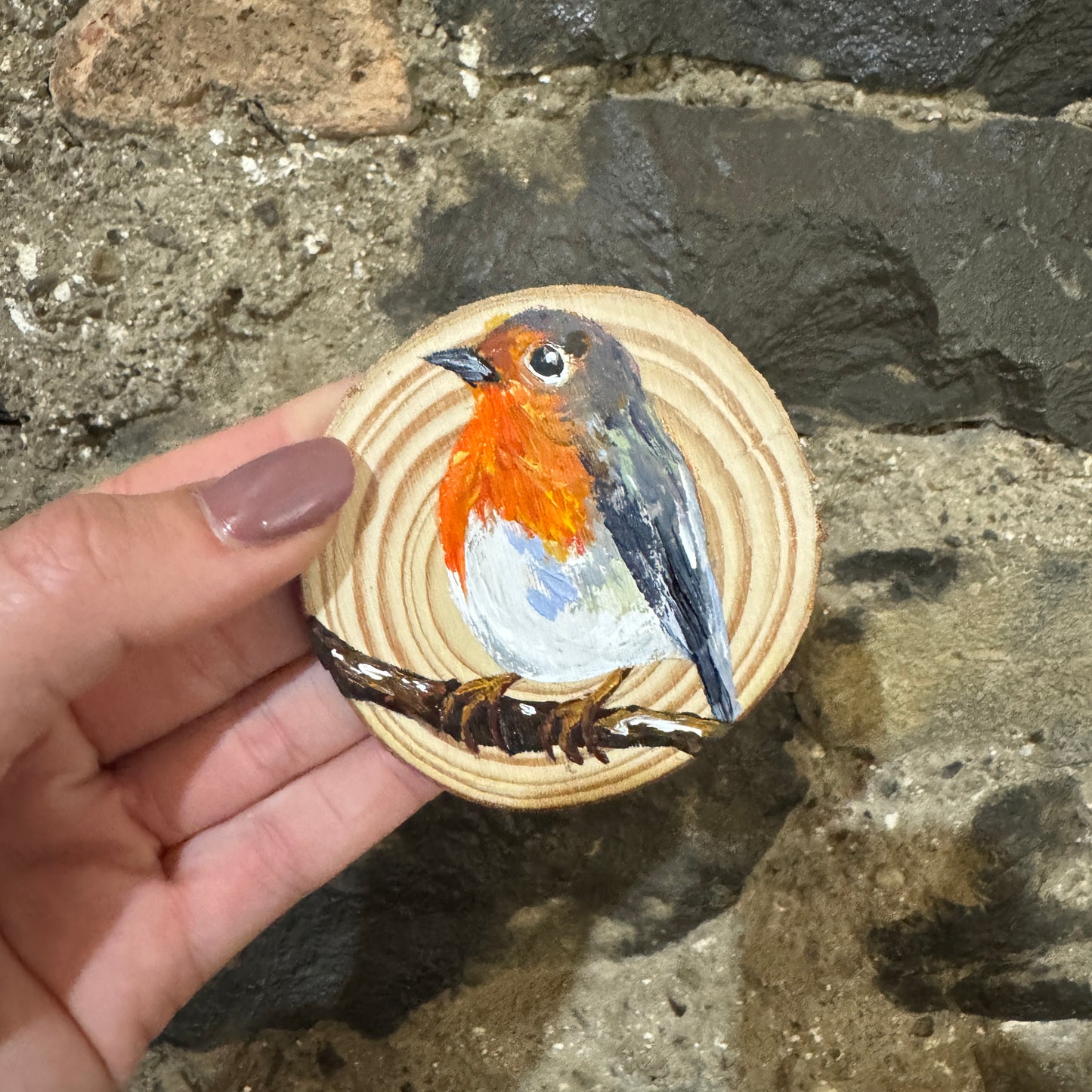 Robin Hand-Painted Christmas Decoration
