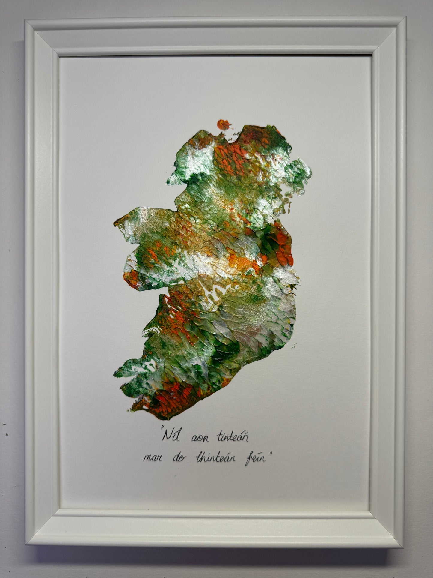 Framed Éire Monoprint