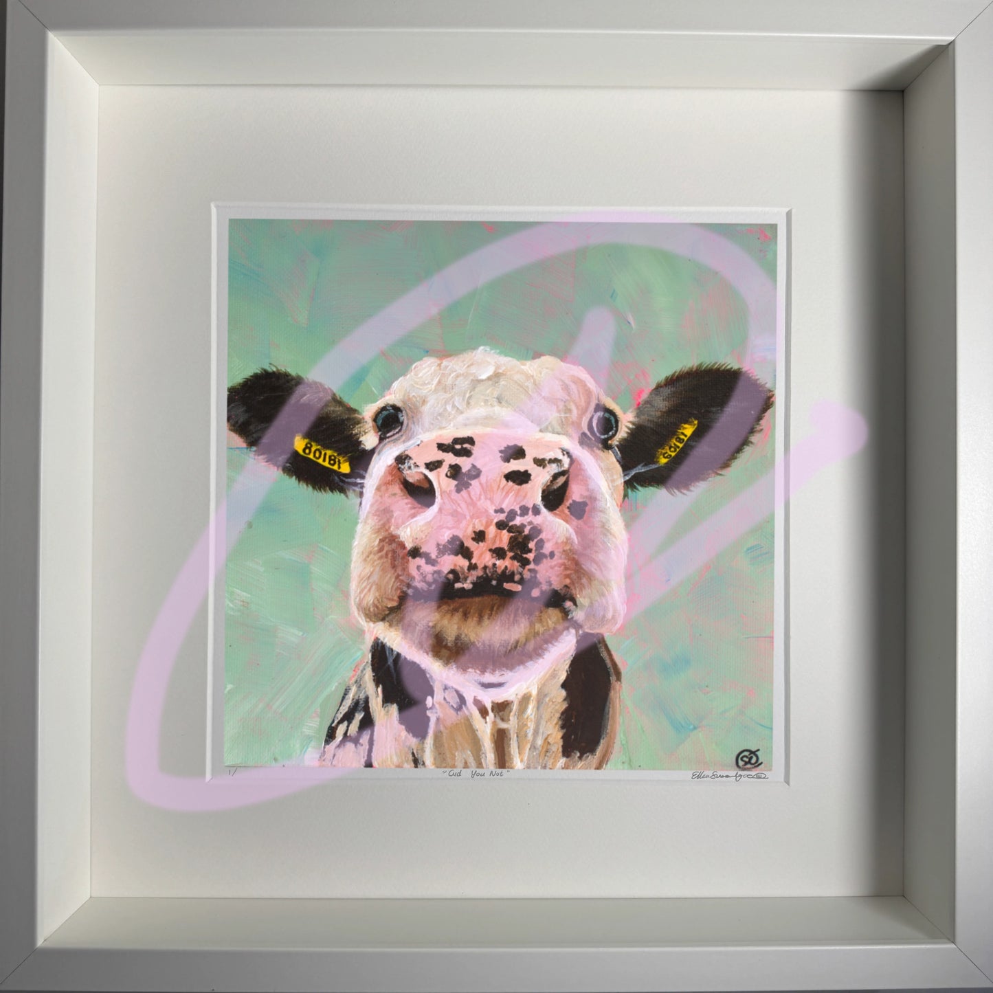 Framed “Cud You Not” Limited Edition Giclee Print