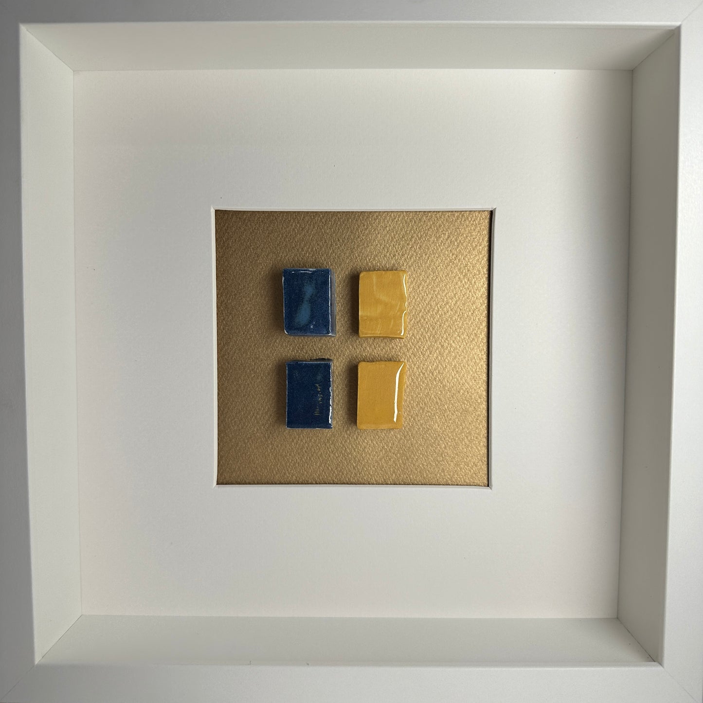 “A Proud Rossie” framed ceramic wall piece