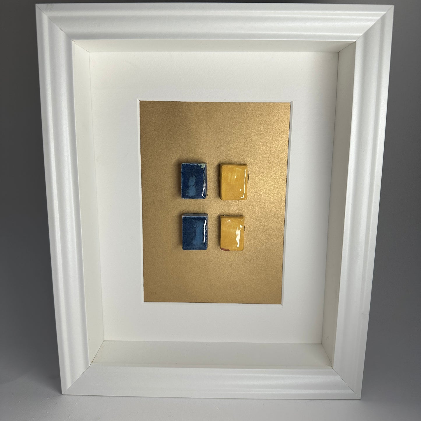 “A Proud Rossie” framed ceramic wall piece