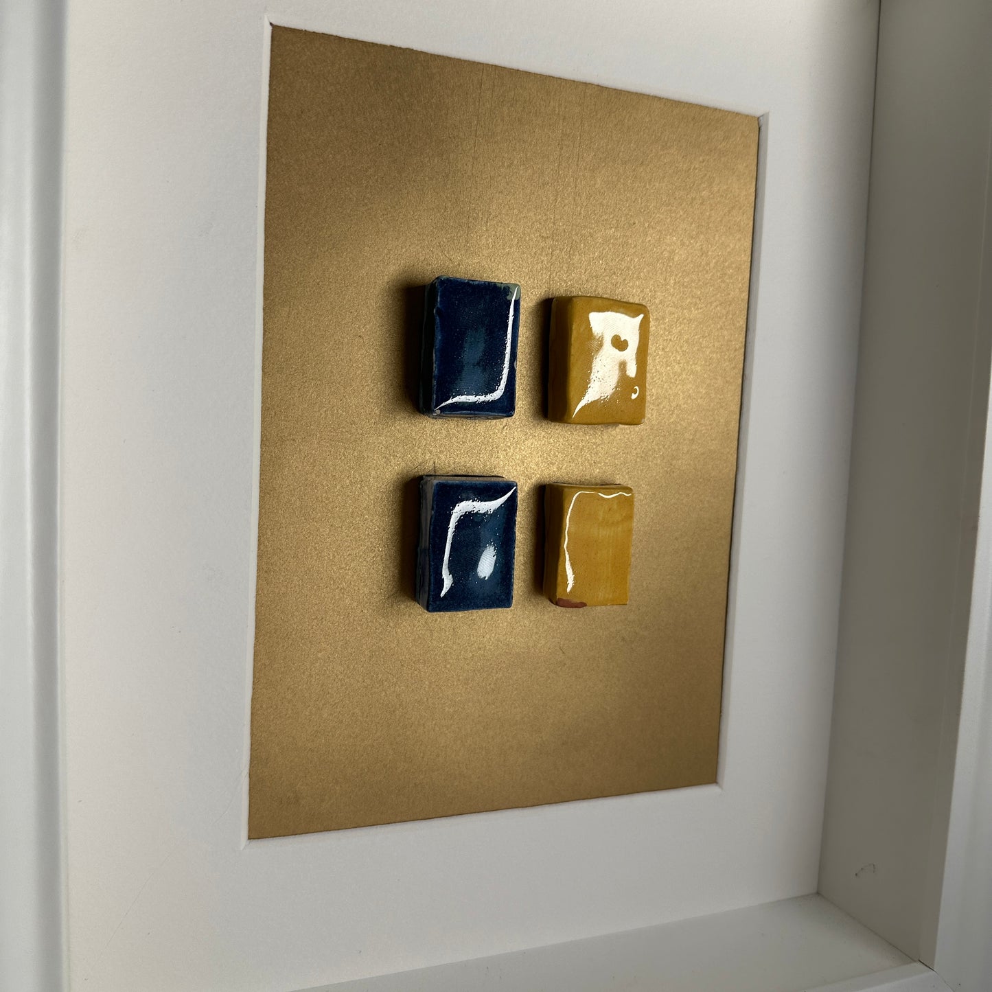 “A Proud Rossie” framed ceramic wall piece