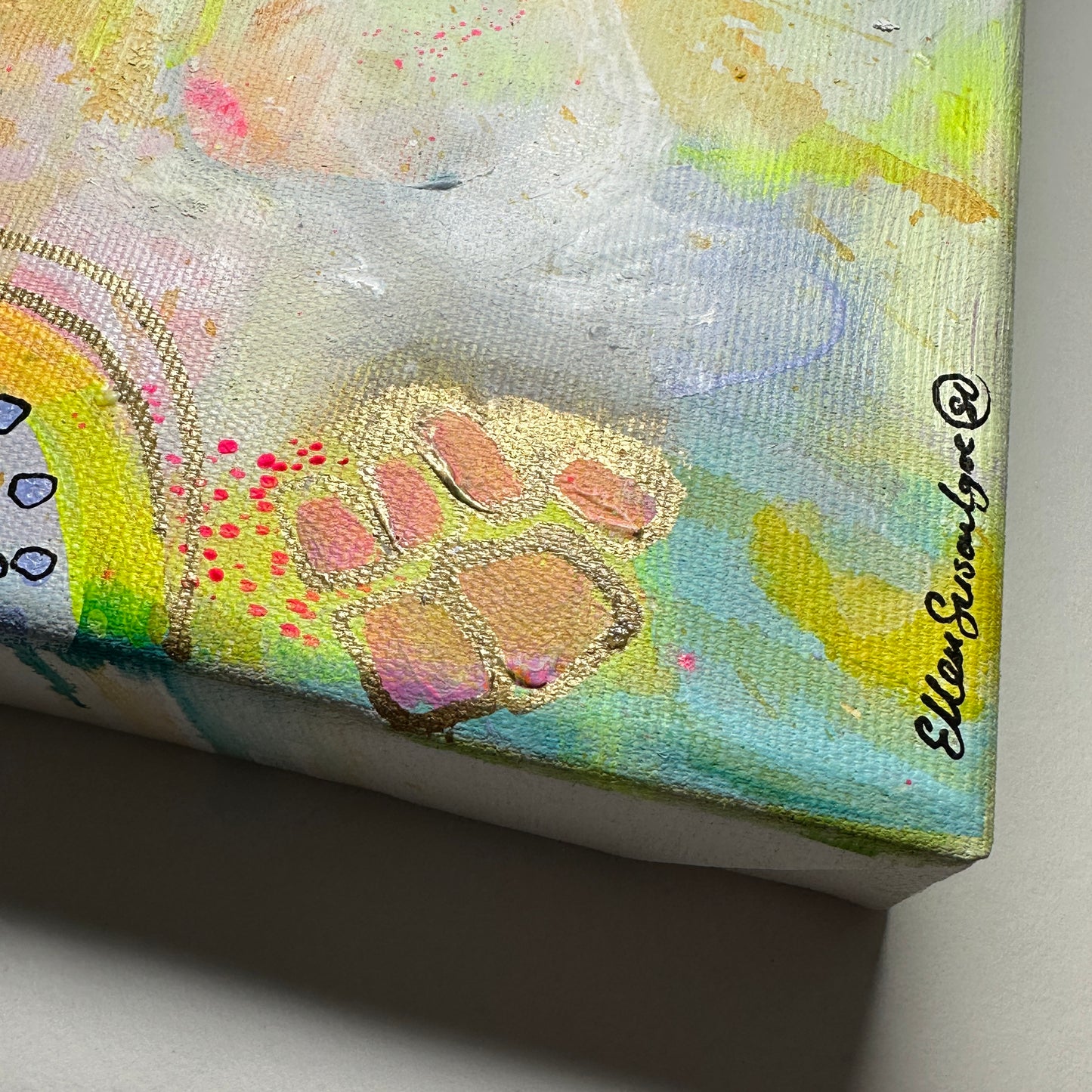 Framed “SALERO” Acrylic Painting
