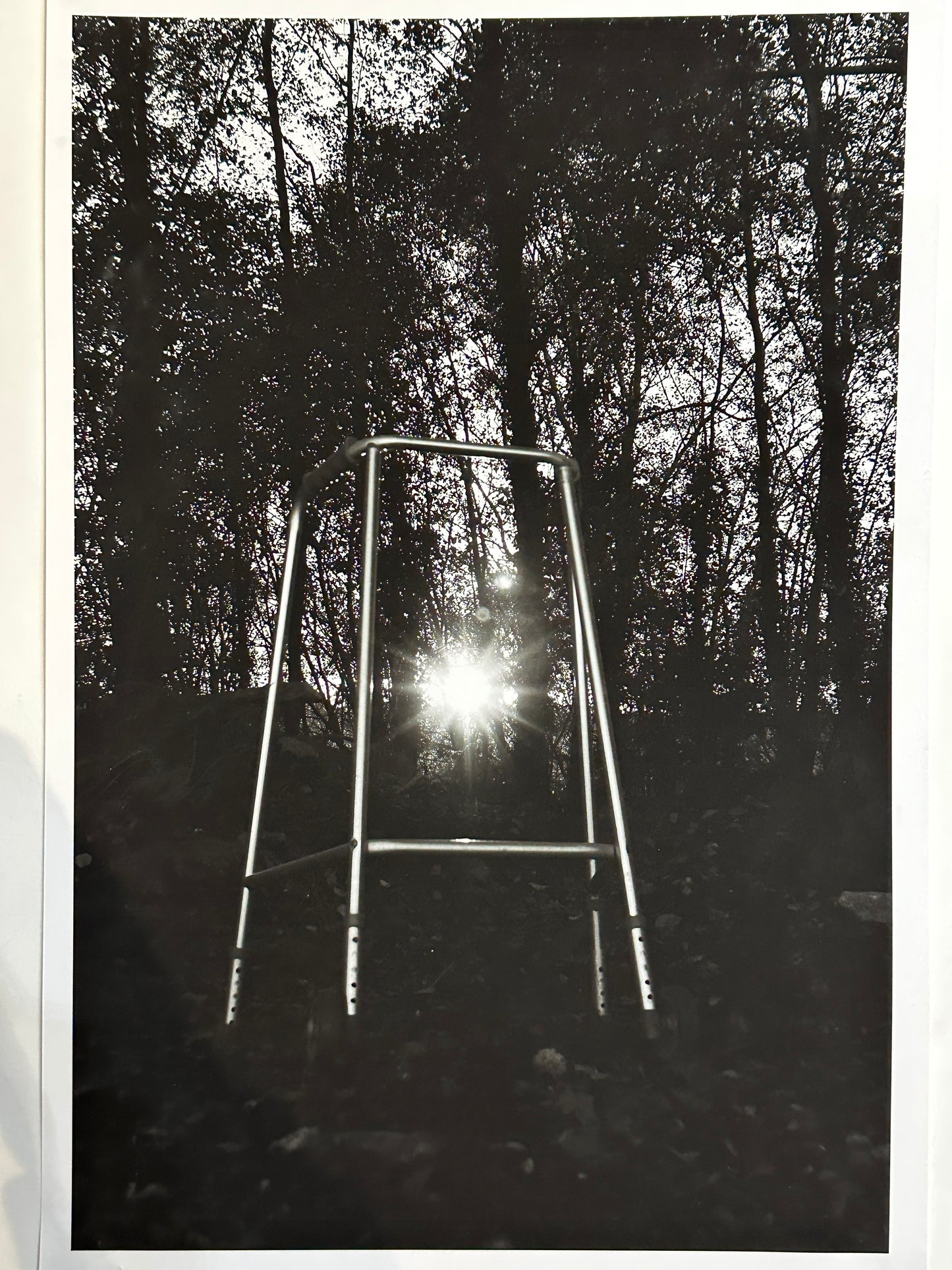 Found Objects: Walking Aid Photo Print