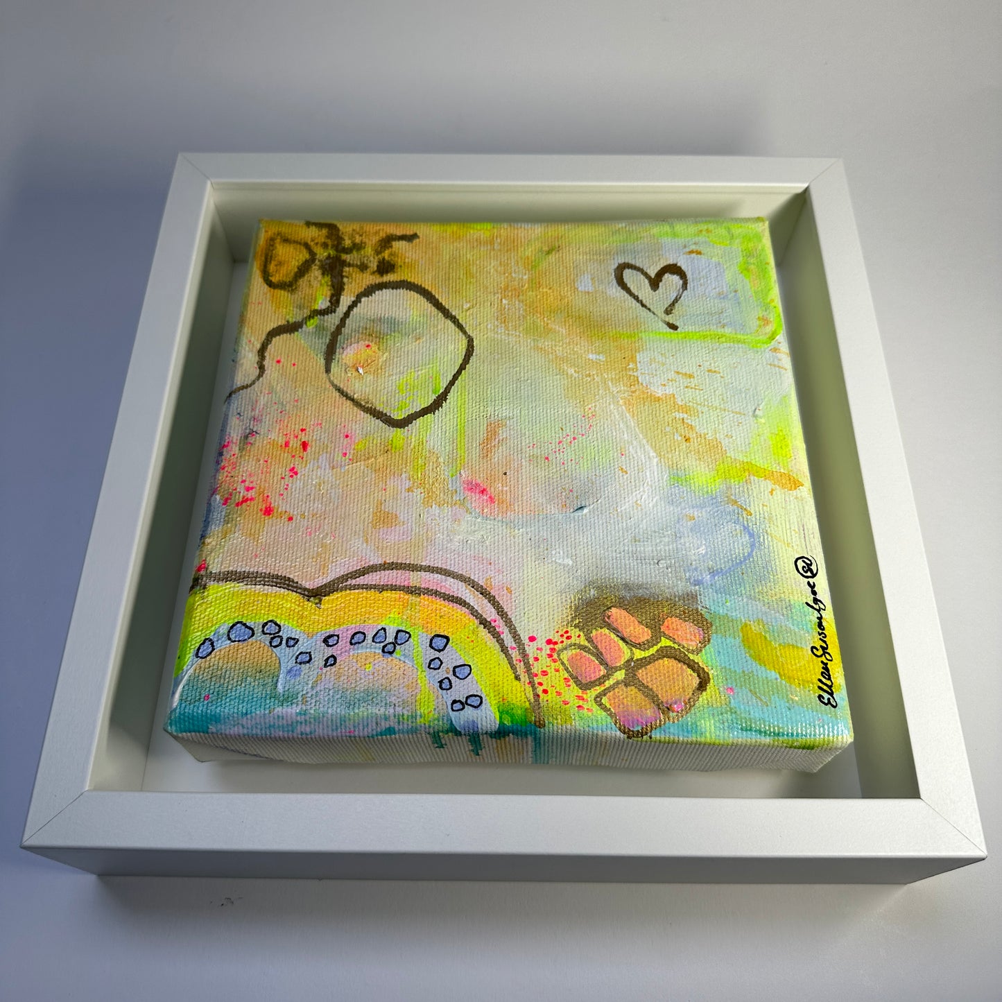 Framed “SALERO” Acrylic Painting
