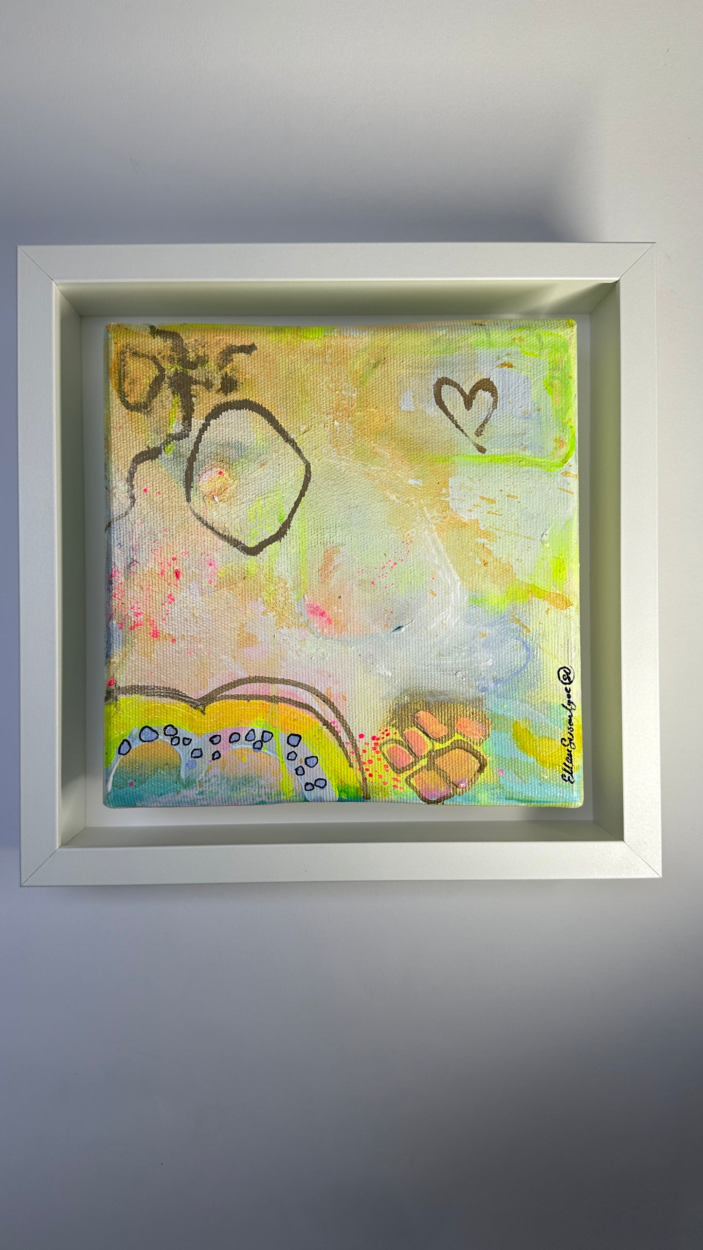 Framed “SALERO” Acrylic Painting