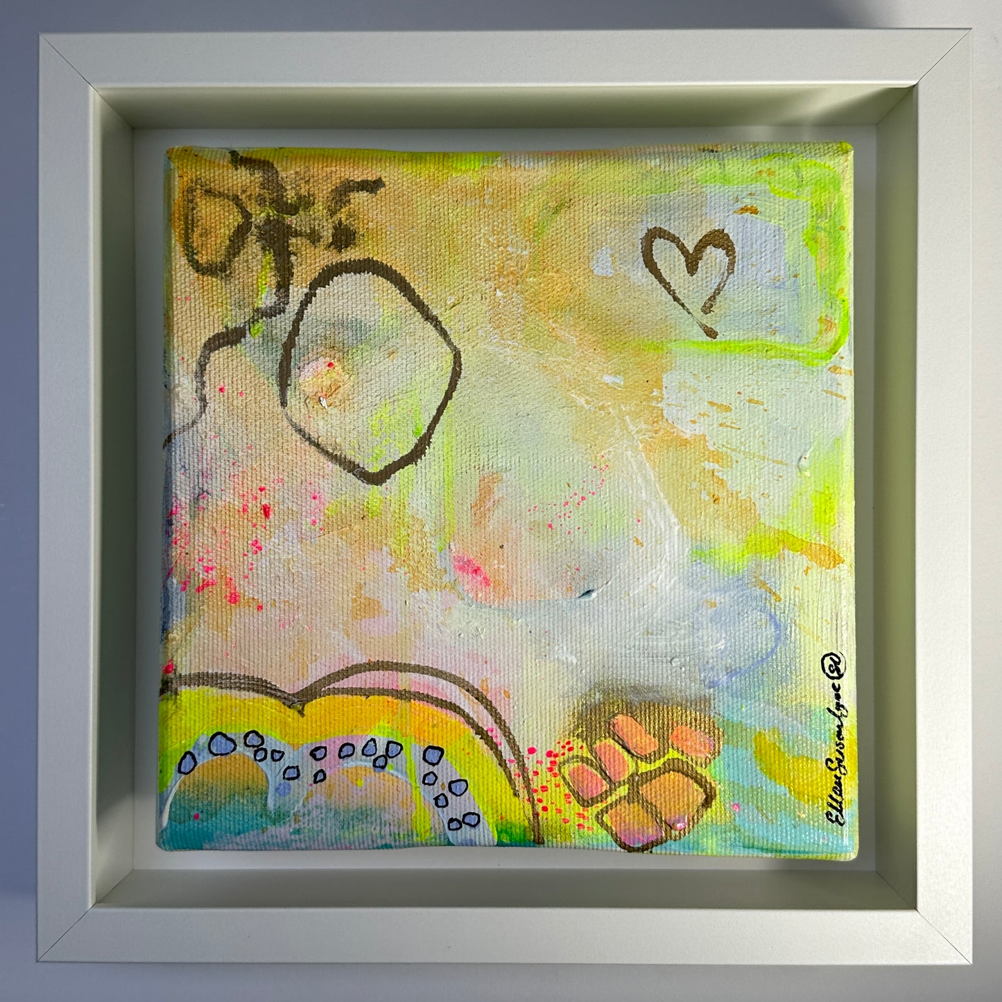 Framed “SALERO” Acrylic Painting