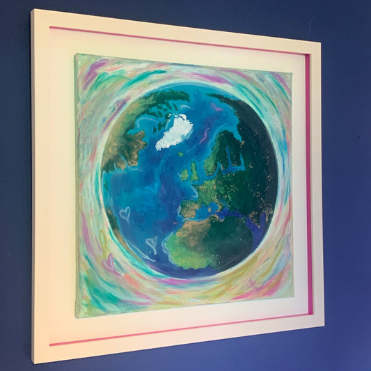 An Domhain Framed Original Acrylic Painting