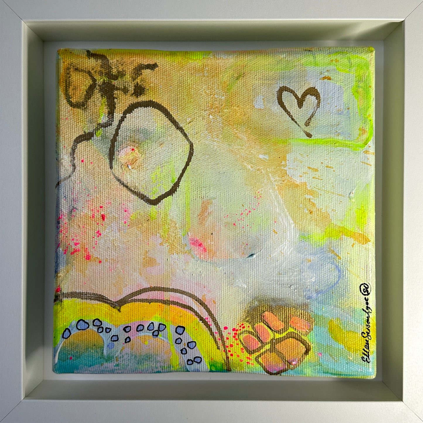 Framed “SALERO” Acrylic Painting