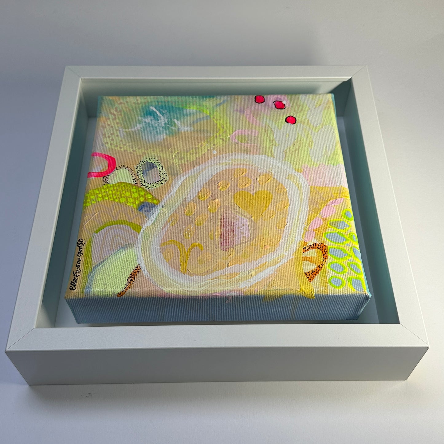 Framed “FRUIT SALAD” Acrylic Painting