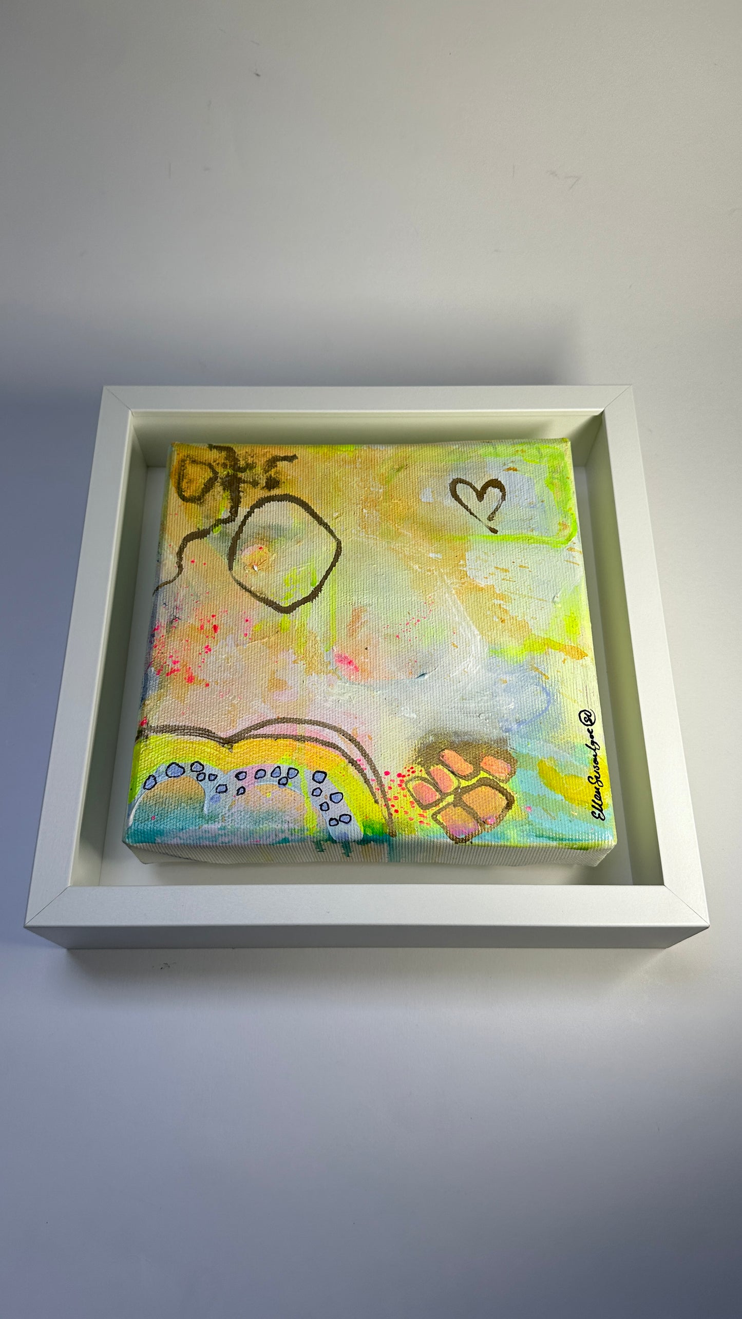 Framed “SALERO” Acrylic Painting
