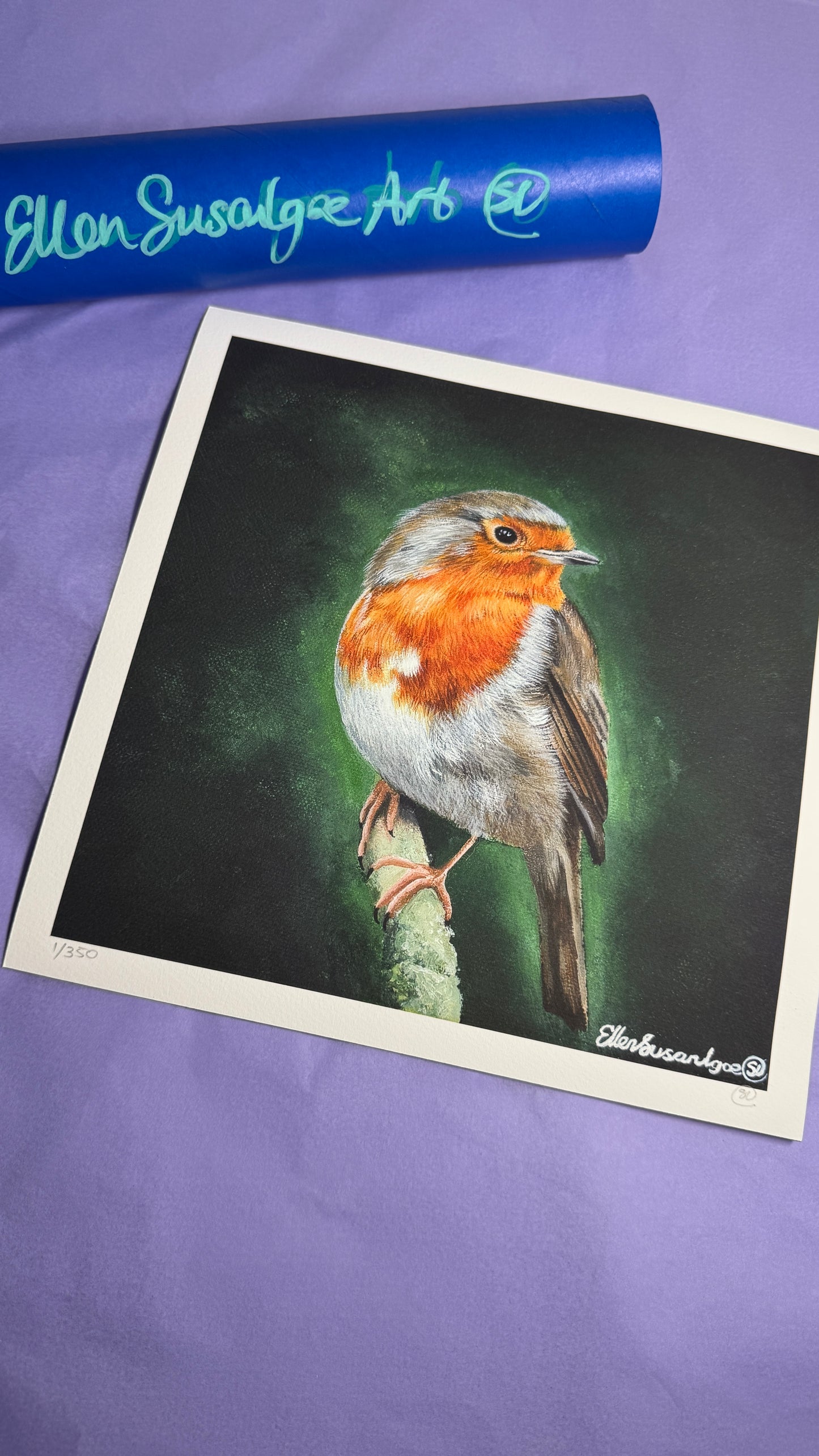 “A Familiar Presence” Robin Limited Edition Giclee Print