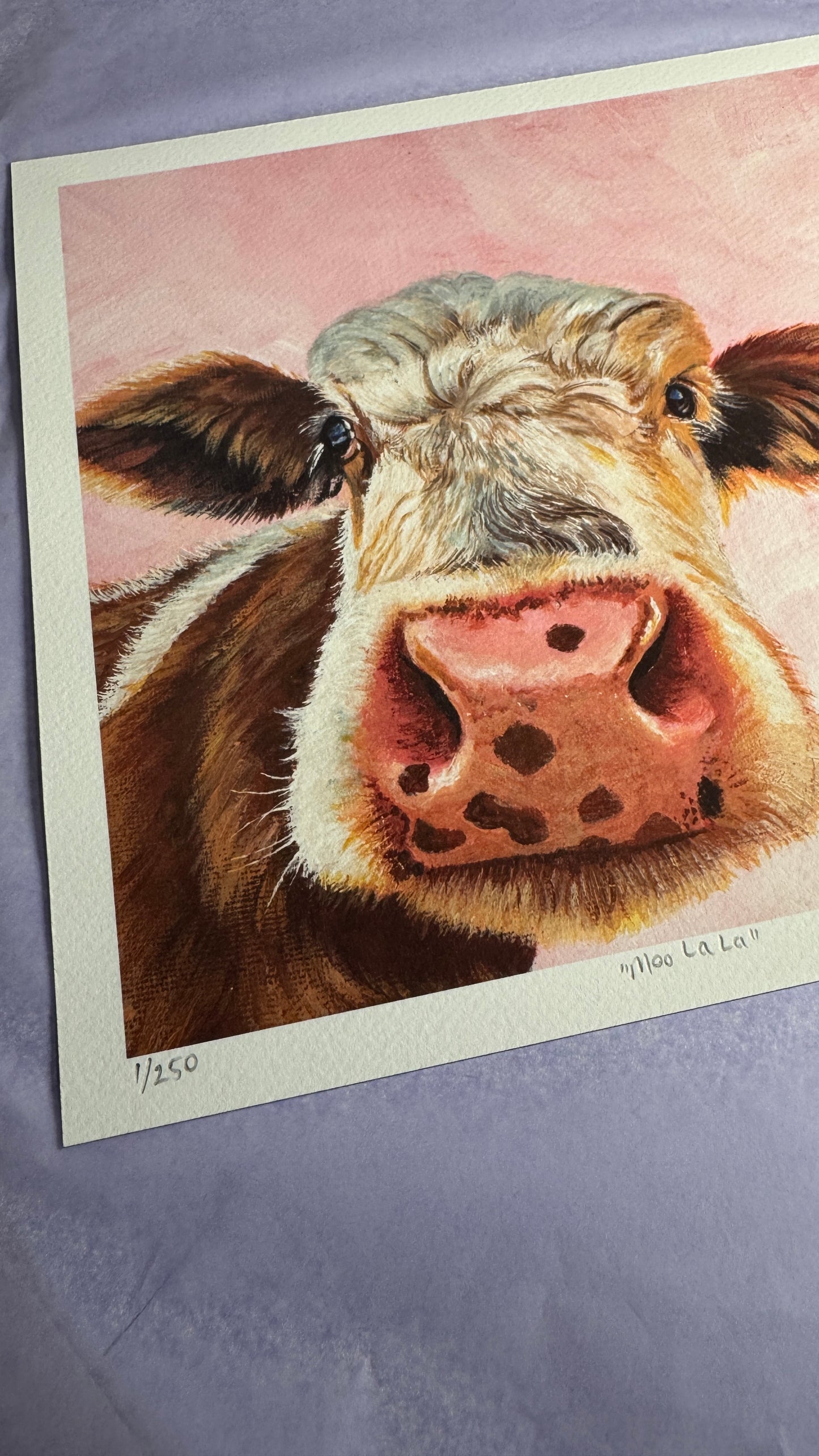 Unframed “Moo La La” Limited Edition Giclee Print