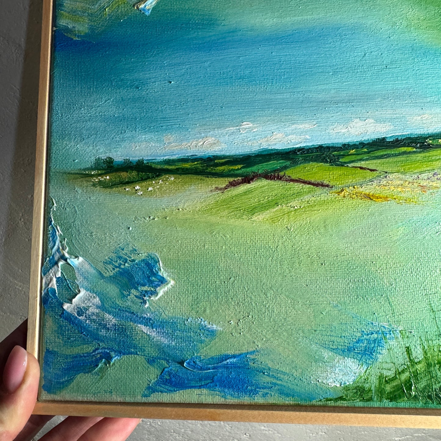 “Under The Clouds” Original Framed Oil Painting