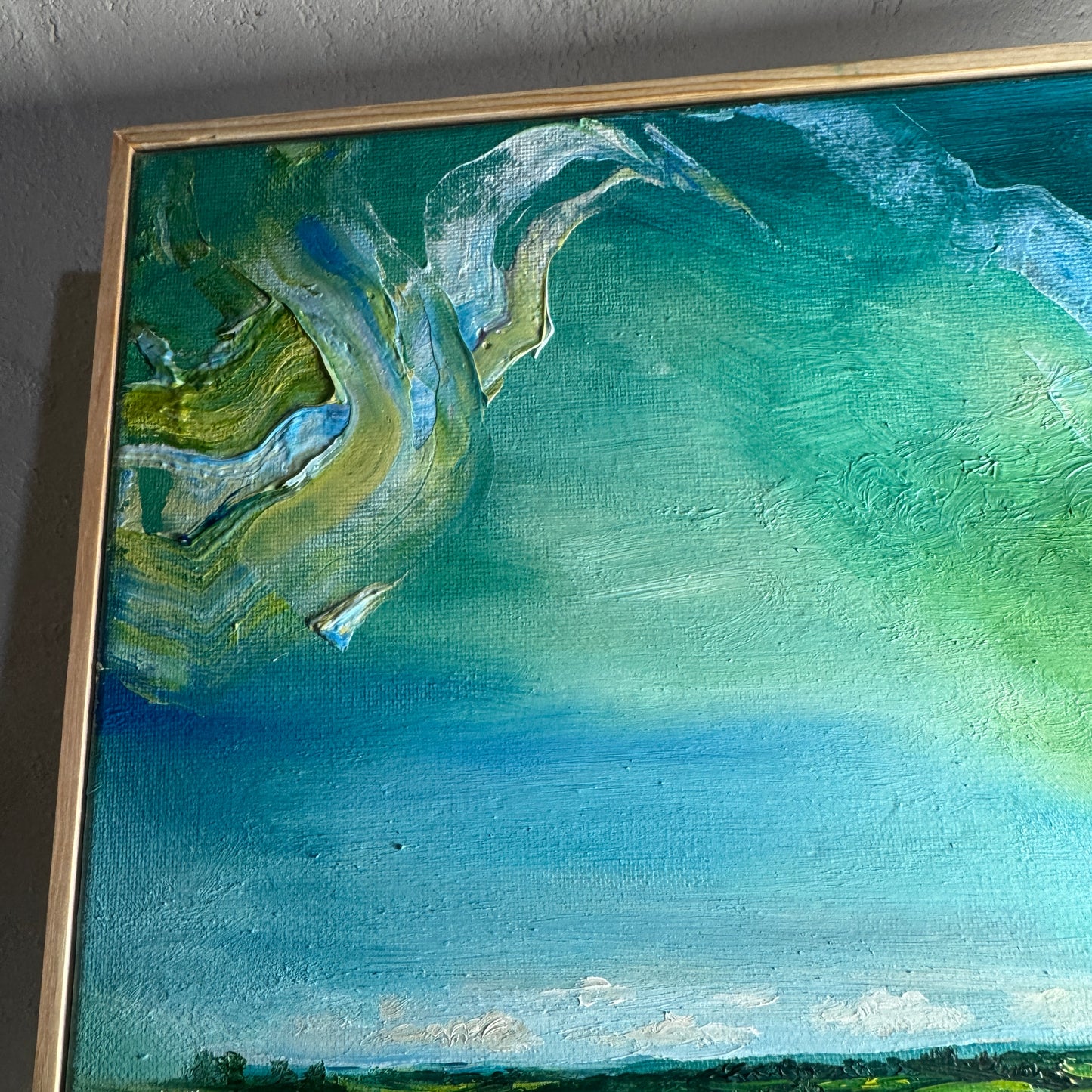 “Under The Clouds” Original Framed Oil Painting