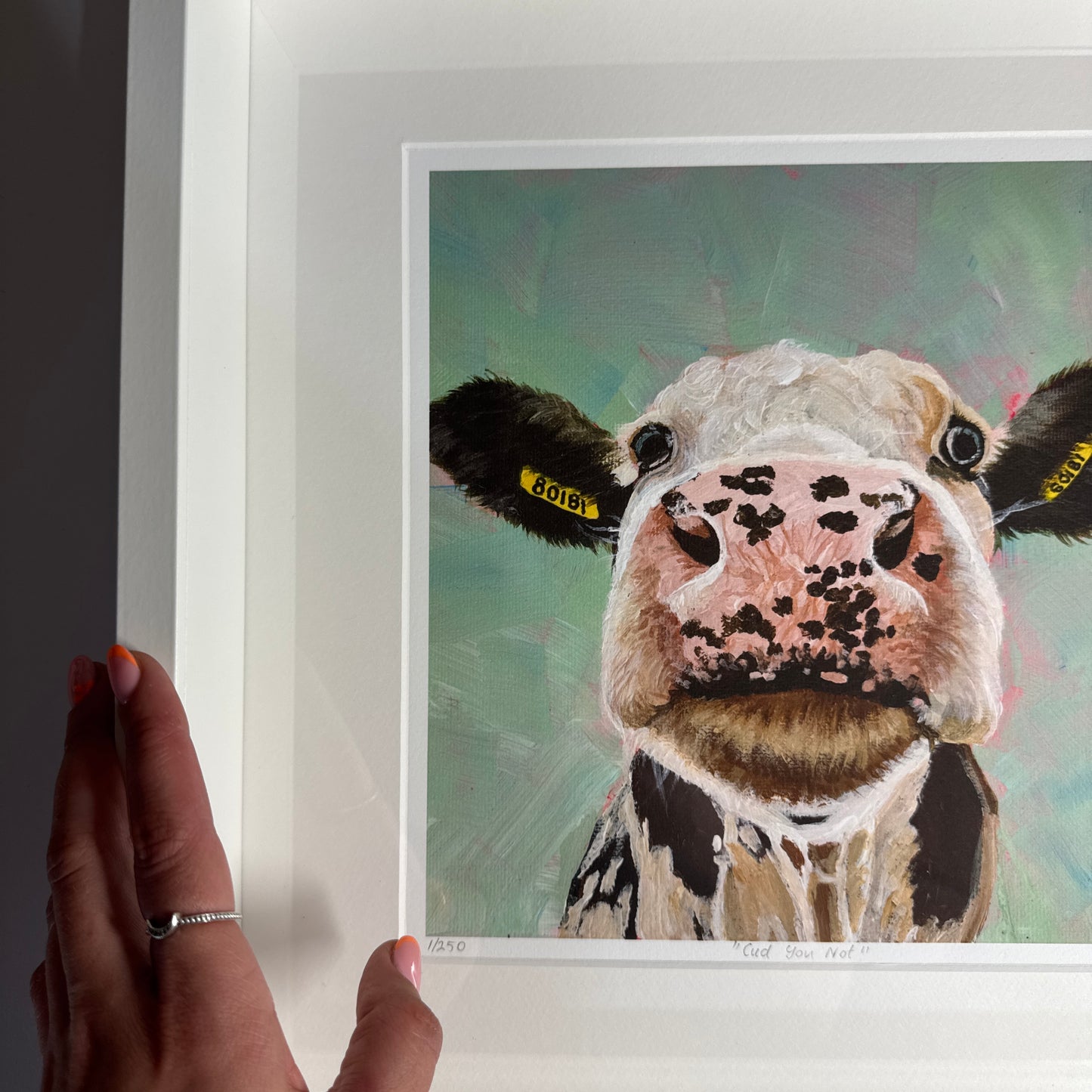 Framed “Cud You Not” Limited Edition Giclee Print