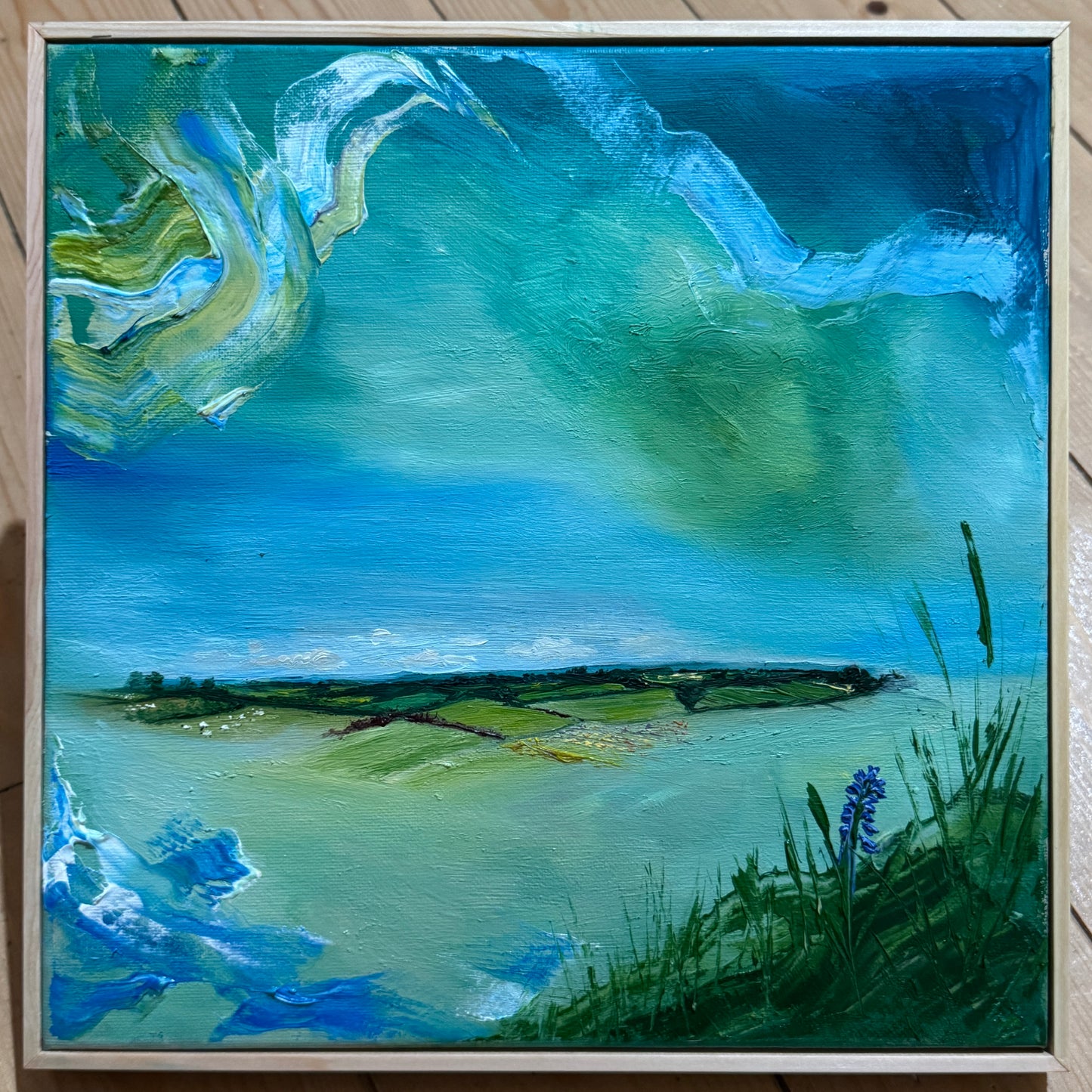 “Under The Clouds” Original Framed Oil Painting