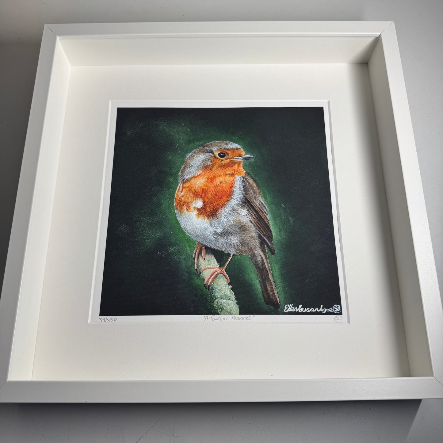 FRAMED “A Familiar Presence” Robin Limited Edition Giclee Print