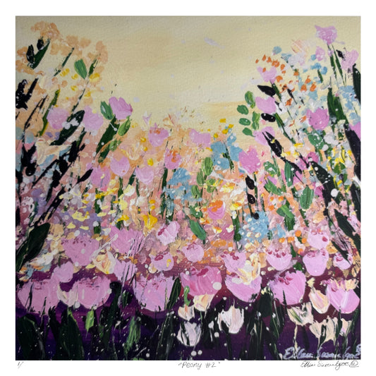 “Peony #2” Limited Edition Giclee Print