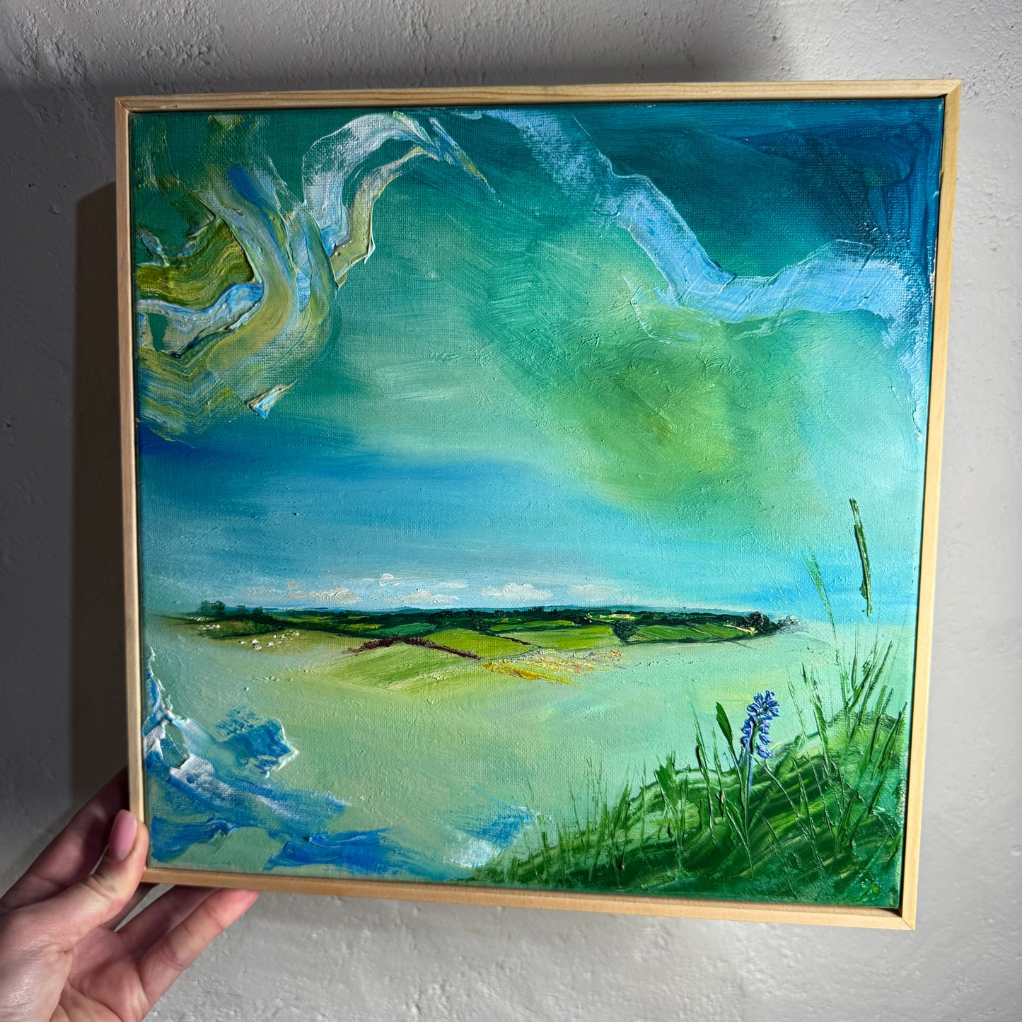 “Under The Clouds” Original Framed Oil Painting