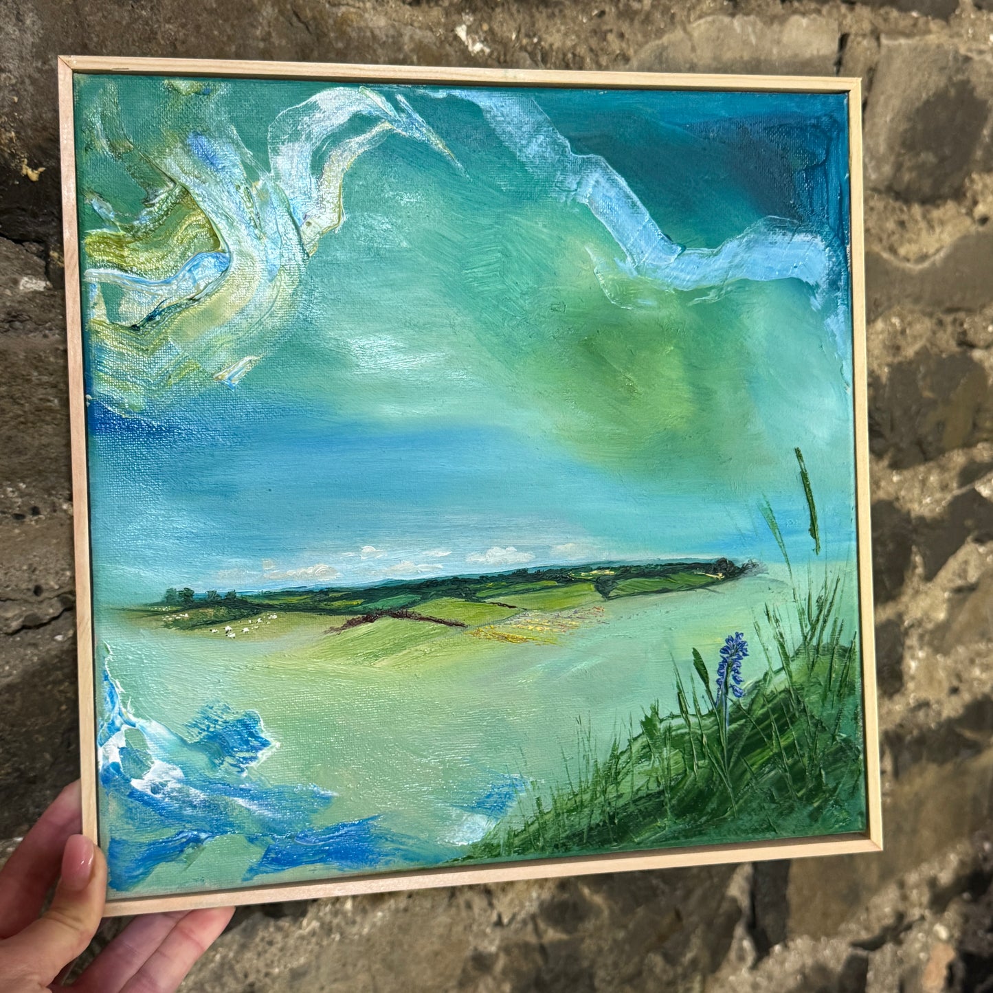 “Under The Clouds” Original Framed Oil Painting