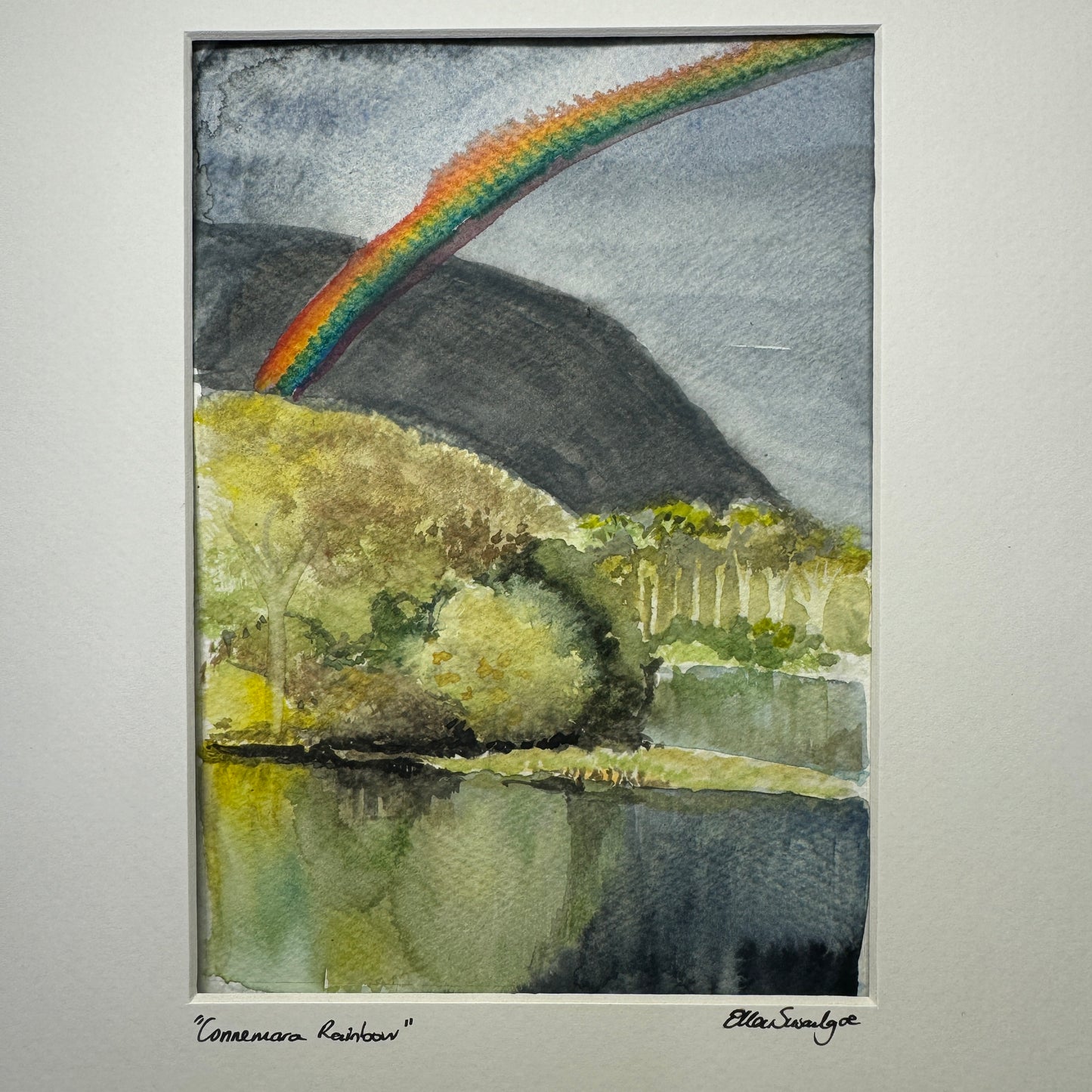 Connemara Rainbow Watercolour Original Painting