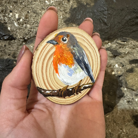 Robin Hand-Painted Christmas Decoration