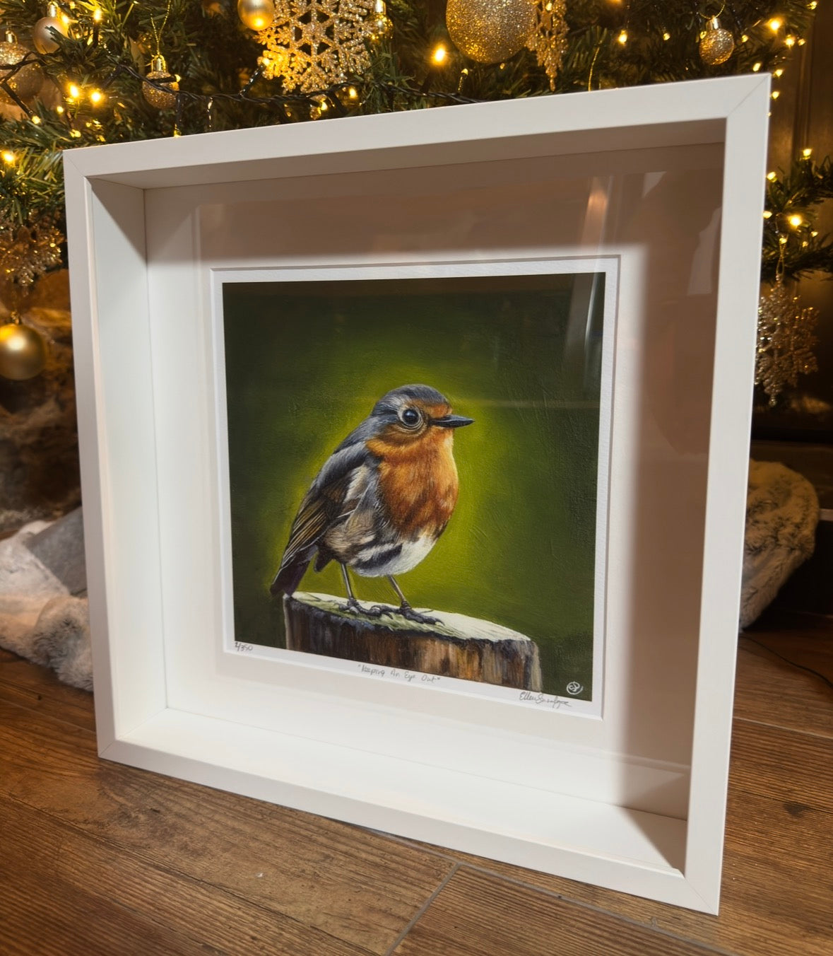 Framed "Keeping an Eye Out" Limited Edition Giclee Print