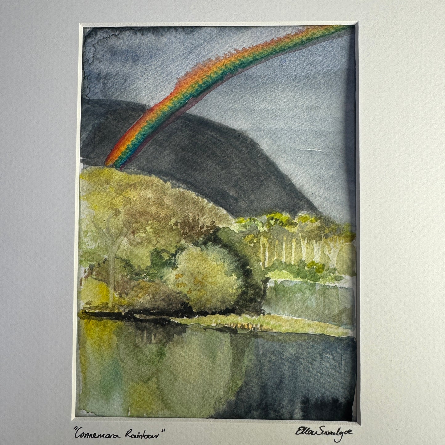 Connemara Rainbow Watercolour Original Painting