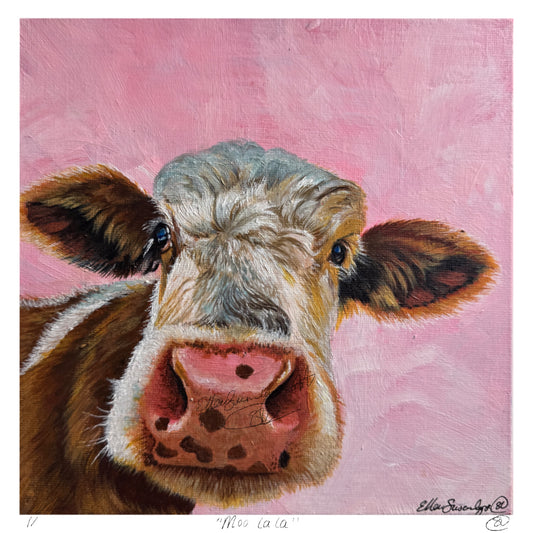 Unframed “Moo La La” Limited Edition Giclee Print