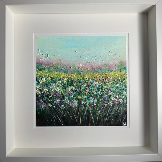 “Wildflower Field” Framed Limited Edition Giclee Print