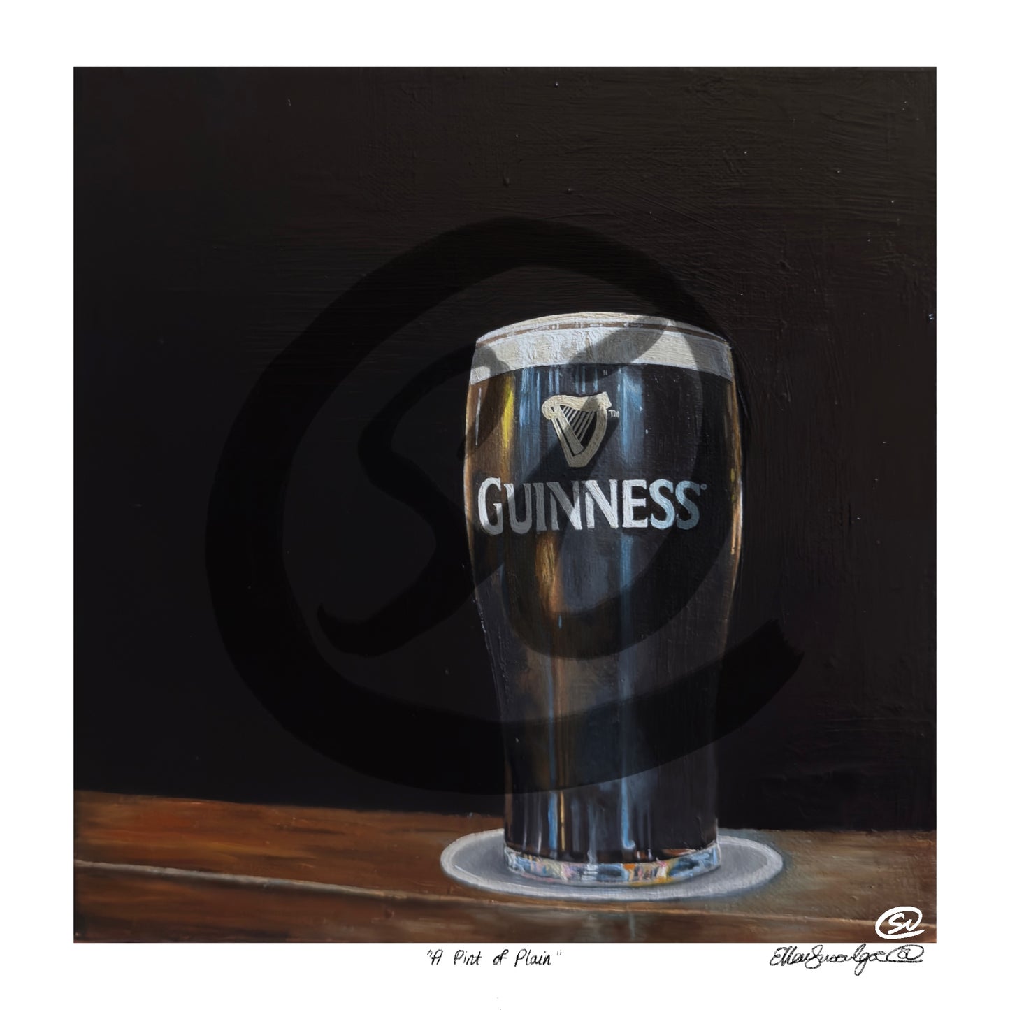 “A Pint Of Plain” Guinness Limited Edition Giclee Print (unframed)