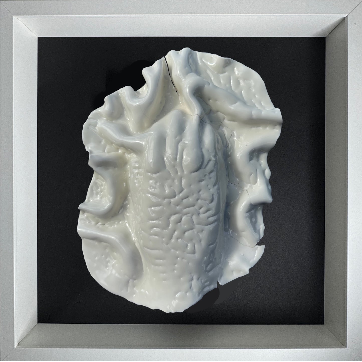 "Hold #5" Framed Porcelain