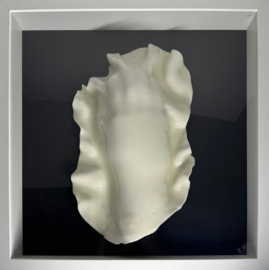 "Hold #4" Framed Porcelain