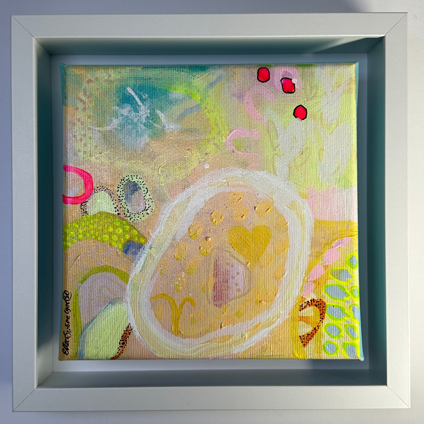 Framed “FRUIT SALAD” Acrylic Painting